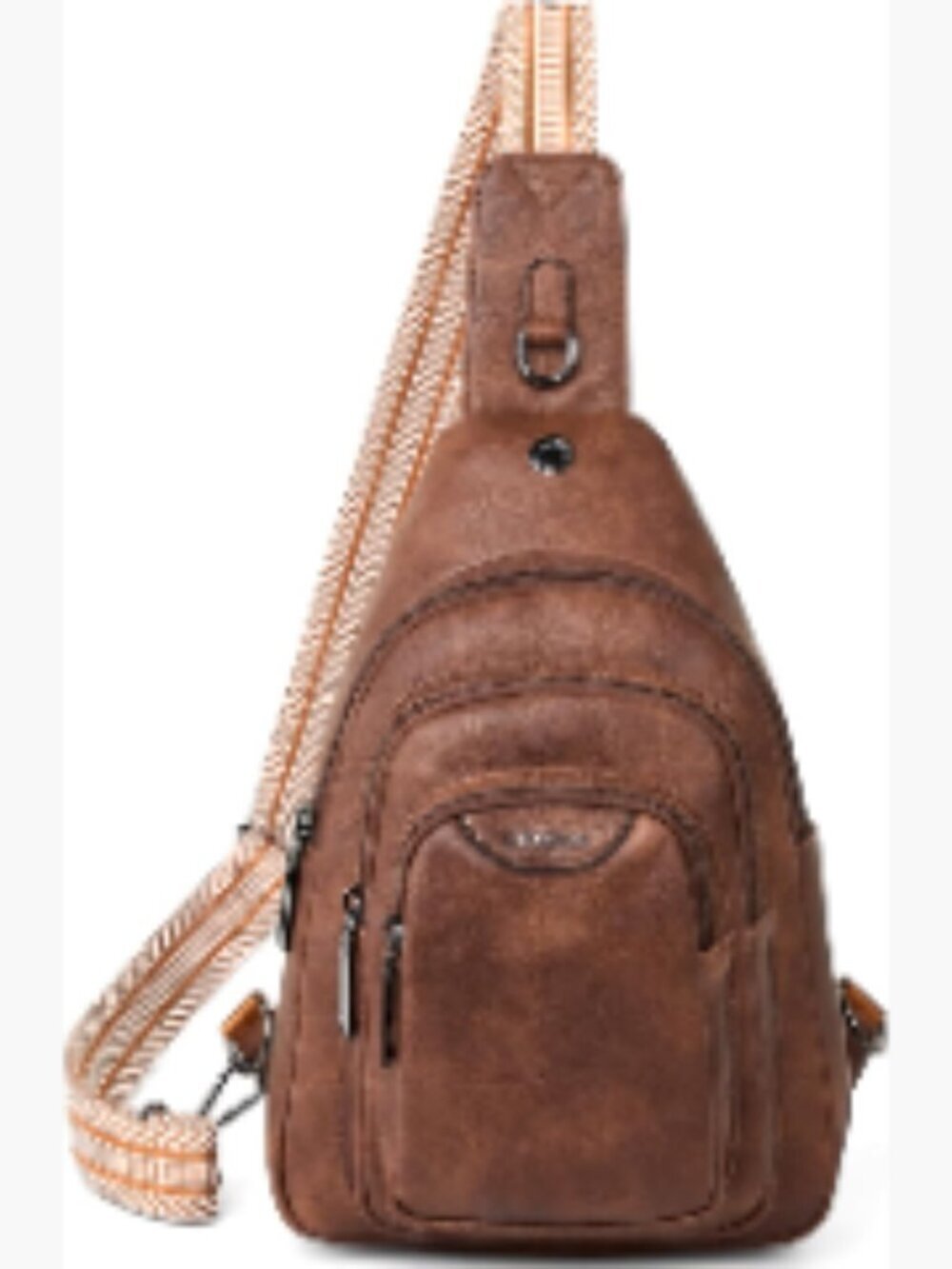 10L Anti Theft Crossbody Sling Bag Faux Leather Travel Fanny Pack